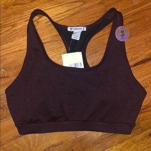 Maroon Sports Bra